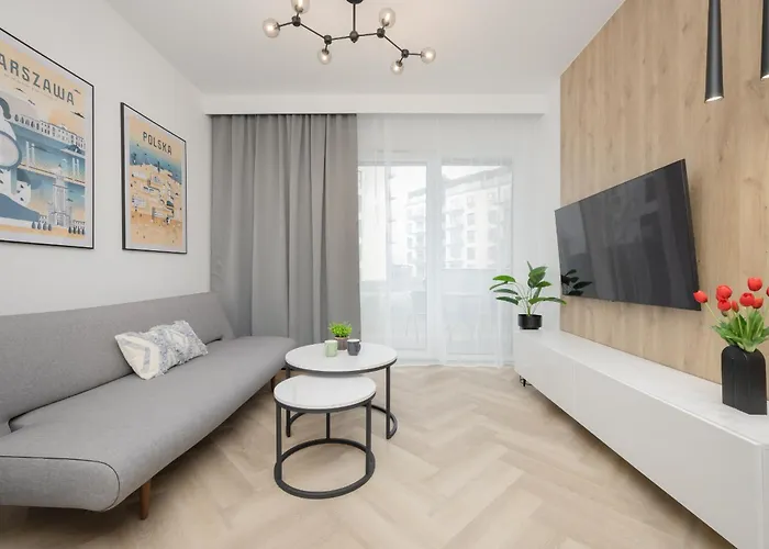 Przytulny Apartament Z Parkingiem I Tarasem W Warszawie By Rent Like Home